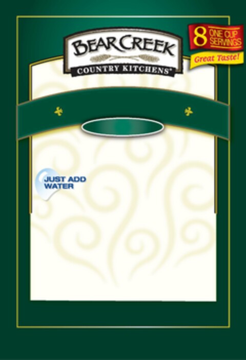 BEAR CREEK COUNTRY KITCHENS GREAT TASTE! Logo (USPTO, 26.06.2012)