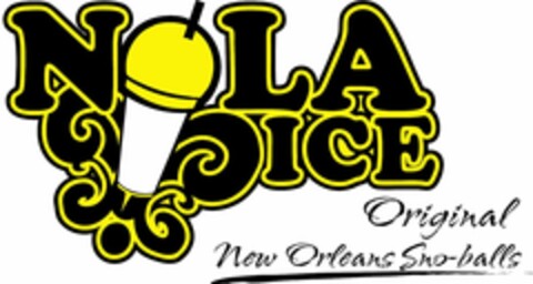 NOLA ICE ORIGINAL NEW ORLEANS SNOBALLS Logo (USPTO, 03/22/2013)