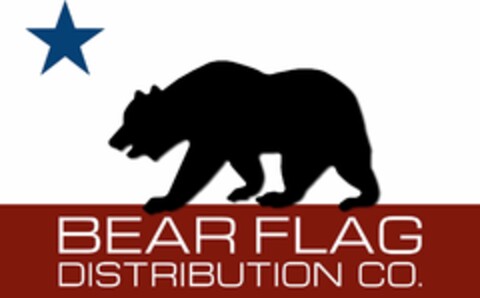 BEAR FLAG DISTRIBUTION CO. Logo (USPTO, 04.09.2013)