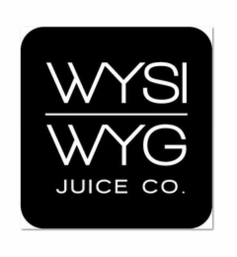 WYSIWYG JUICE CO. Logo (USPTO, 31.05.2016)