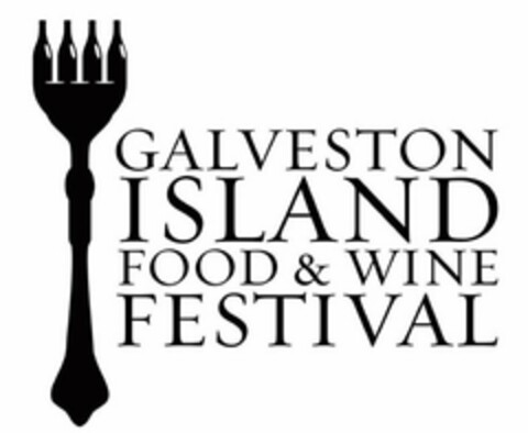 GALVESTON ISLAND FOOD & WINE FESTIVAL Logo (USPTO, 06.06.2016)