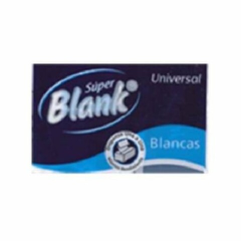 SUPER BLANK UNIVERSAL BLANCAS Logo (USPTO, 02.11.2016)