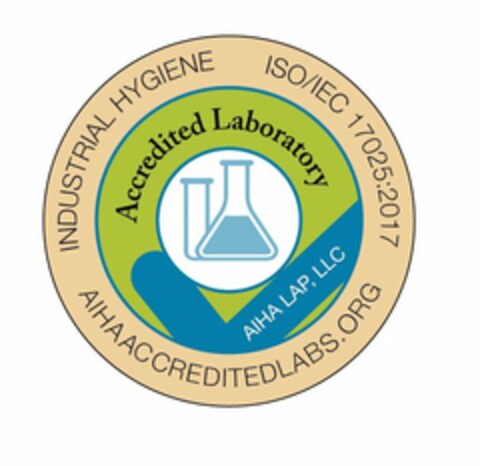 INDUSTRIAL HYGIENE ISO/IEC 17025:2017 AIHAACCREDITEDLABS.ORG ACCREDITED LABORATORY AIHA LAP, LLC Logo (USPTO, 23.03.2017)