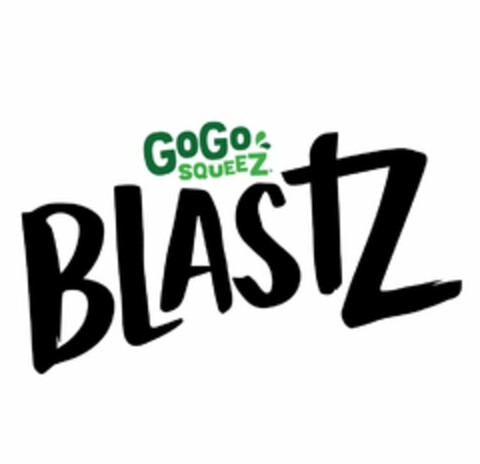 GOGO SQUEEZ BLASTZ Logo (USPTO, 02/07/2018)