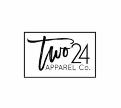 TWO24 APPAREL CO. Logo (USPTO, 07.08.2018)