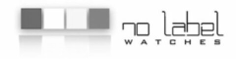 NO LABEL WATCHES Logo (USPTO, 13.08.2018)