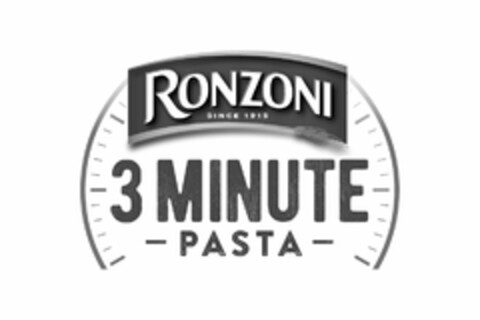 RONZONI SINCE 1915 3 MINUTE PASTA Logo (USPTO, 21.12.2018)