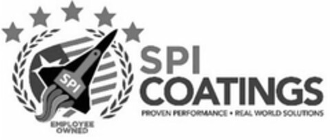 SPI EMPLOYEE OWNED SPI COATINGS PROVEN PERFORMANCE · REAL WORLD SOLUTIONS Logo (USPTO, 15.02.2019)