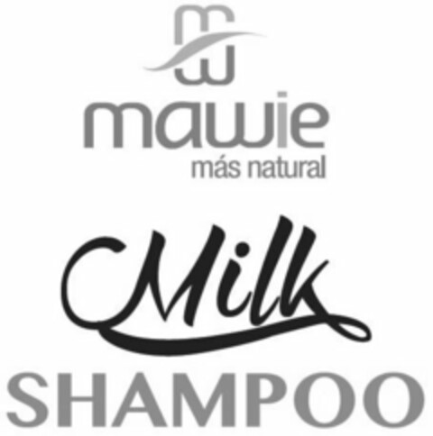 MAWIE MÁS NATURAL MILK SHAMPOO Logo (USPTO, 23.08.2019)