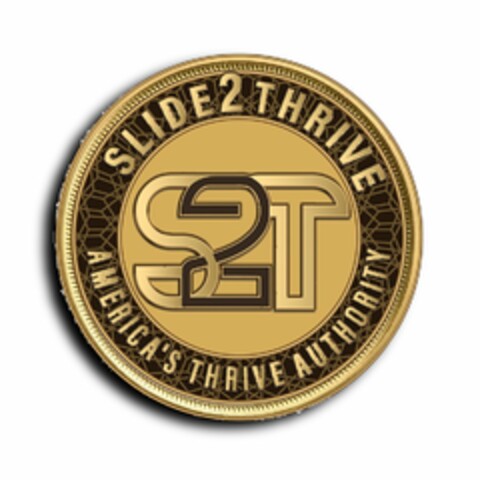 SLIDE2THRIVE S2T AMERICA'S THRIVE AUTHORITY Logo (USPTO, 09/03/2020)