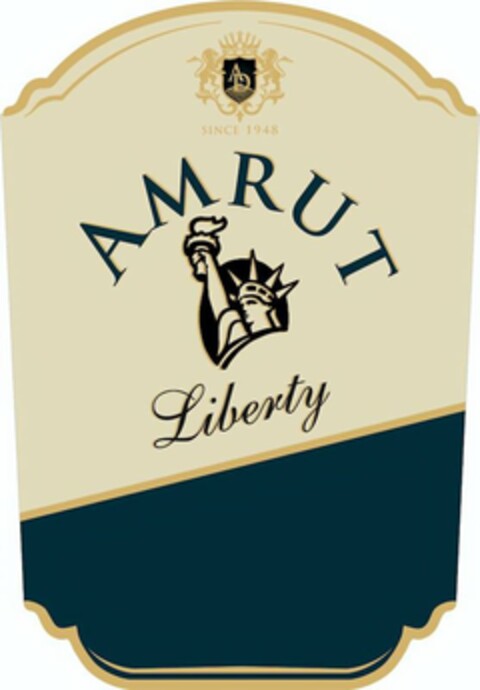AMRUT LIBERTY AD SINCE 1948 Logo (USPTO, 09/16/2020)