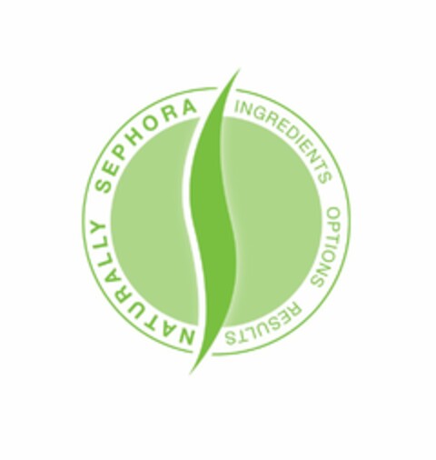 NATURALLY SEPHORA INGREDIENTS OPTIONS RESULTS Logo (USPTO, 10.03.2009)