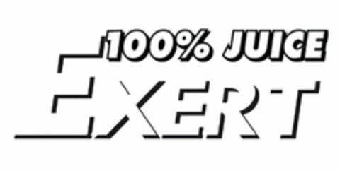 100% JUICE EXERT Logo (USPTO, 25.06.2010)