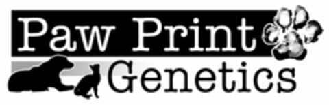 PAW PRINT GENETICS Logo (USPTO, 03/12/2012)