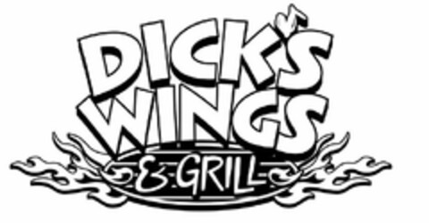 DICK'S WINGS & GRILL Logo (USPTO, 26.07.2013)