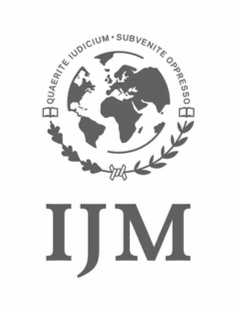 QUAERITE IUDICIUM · SUBVENITE OPPRESSO IJM Logo (USPTO, 22.11.2013)