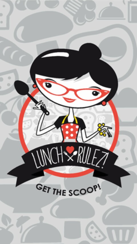 LUNCH RULEZ! GET THE SCOOP! Logo (USPTO, 24.12.2013)