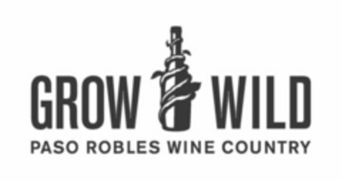 GROW WILD PASO ROBLES WINE COUNTRY Logo (USPTO, 06/16/2014)