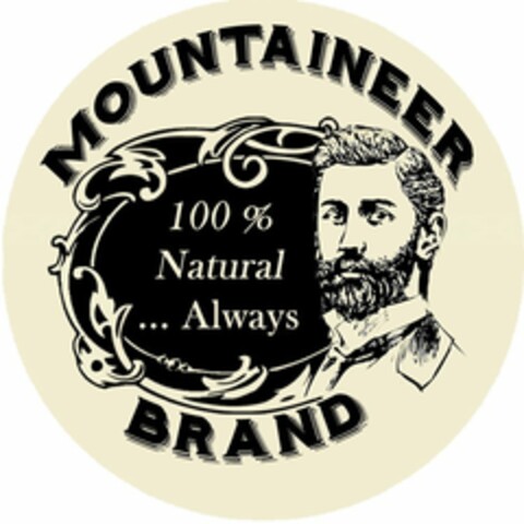 MOUNTAINEER BRAND, 100% NATURAL ALWAYS Logo (USPTO, 16.06.2015)