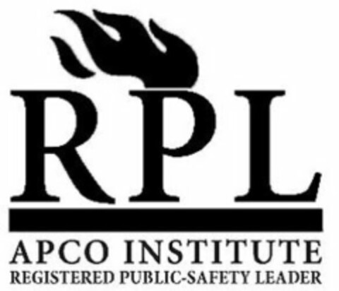 RPL APCO INSTITUTE REGISTERED PUBLIC-SAFETY LEADER Logo (USPTO, 08/09/2017)
