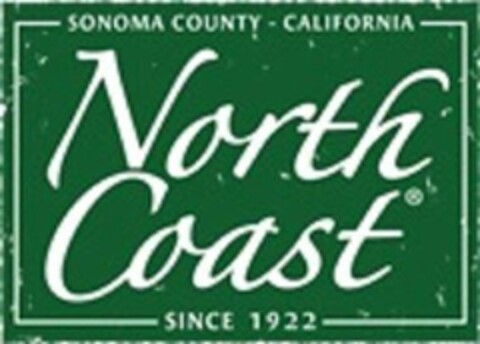 SONOMA COUNTY - CALIFORNIA NORTH COAST SINCE 1922 Logo (USPTO, 23.02.2018)