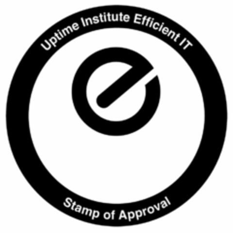 UPTIME INSTITUTE EFFICIENT IT E STAMP OF APPROVAL Logo (USPTO, 05.07.2018)