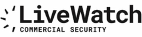 LIVEWATCH COMMERCIAL SECURITY Logo (USPTO, 10/14/2019)