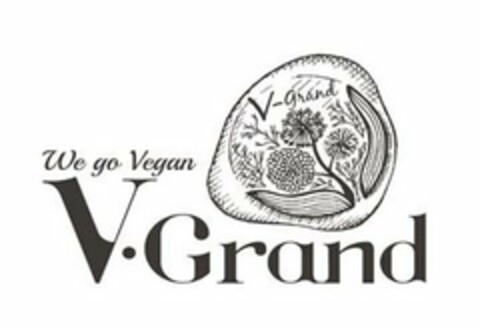V·GRAND WE GO VEGAN V-GRAND Logo (USPTO, 11.11.2019)