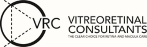 VRC VITROERORETINAL CONSULTANTS THE CLEAR CHOICE FOR RETINA AND MACULA CARE Logo (USPTO, 11/14/2019)