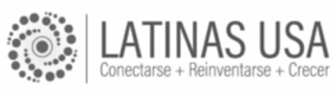 LATINAS USA CONECTARSE + REINVENTARSE +CRECER Logo (USPTO, 13.02.2020)