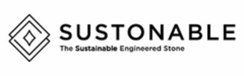 SUSTONABLE THE SUSTAINABLE ENGINEERED STONE Logo (USPTO, 09.07.2020)