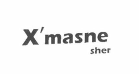 X'MASNE SHER Logo (USPTO, 04.08.2020)