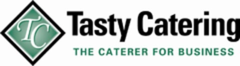 TC TASTY CATERING THE CATERER FOR BUSINESS Logo (USPTO, 04/21/2009)