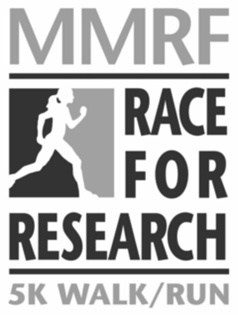 MMRF RACE FOR RESEARCH 5K WALK/RUN Logo (USPTO, 05.05.2011)