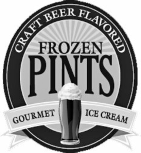 CRAFT BEER FLAVORED FROZEN PINTS GOURMET ICE CREAM Logo (USPTO, 23.05.2011)