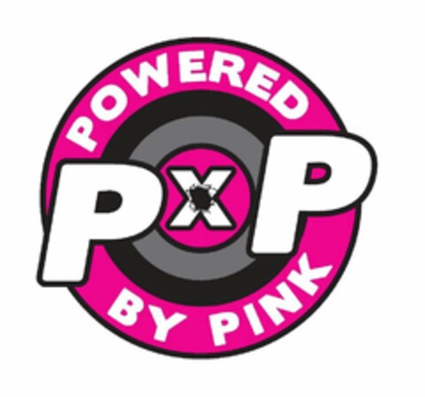 POWERED BY PINK PXP Logo (USPTO, 15.08.2011)