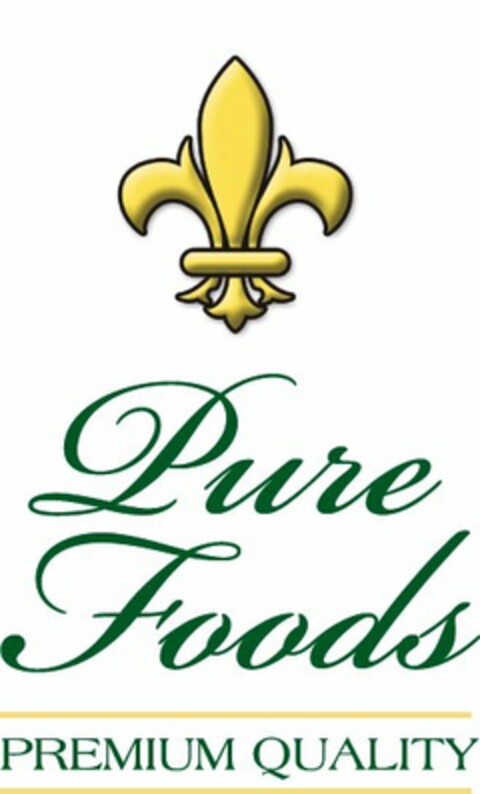 PURE FOODS PREMIUM QUALITY Logo (USPTO, 20.09.2011)