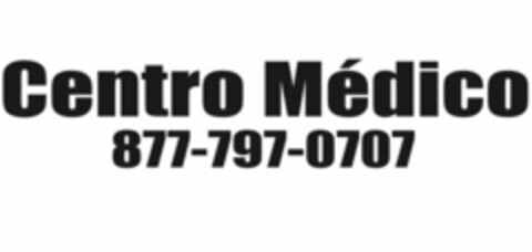 CENTRO MÉDICO 877-797-0707 Logo (USPTO, 03.10.2011)