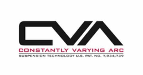 CVA CONSTANTLY VARYING ARC SUSPENSION TECHNOLOGY Logo (USPTO, 28.12.2011)