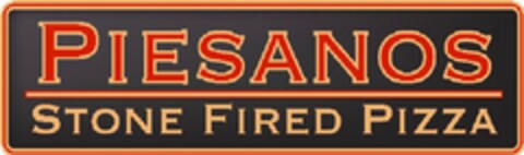 PIESANOS STONE FIRED PIZZA Logo (USPTO, 04.04.2012)