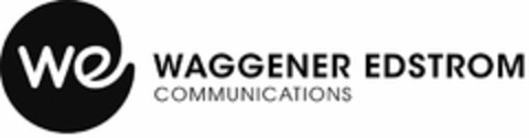 WE WAGGENER EDSTROM COMMUNICATIONS Logo (USPTO, 19.11.2012)