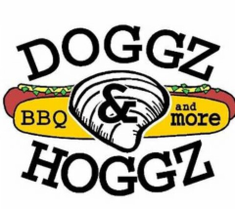 DOGGZ & HOGGZ BBQ AND MORE Logo (USPTO, 14.05.2014)