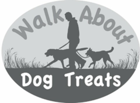 WALK ABOUT DOG TREATS Logo (USPTO, 08.07.2014)