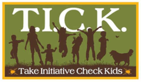 T.I.C.K. TAKE INITIATIVE CHECK KIDS Logo (USPTO, 25.03.2015)