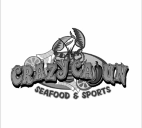 CRAZY CAJUN SEAFOOD & SPORTS Logo (USPTO, 03/03/2017)