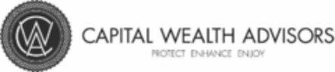 CWA CAPITAL WEALTH ADVISORS PROTECT ENHANCE ENJOY Logo (USPTO, 30.03.2017)