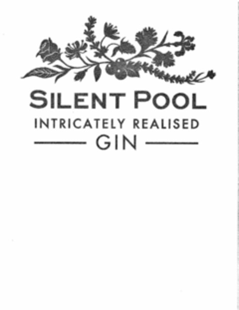 SILENT POOL INTRICATELY REALISED GIN Logo (USPTO, 15.08.2017)