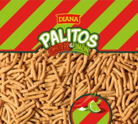 DIANA PALITOS CHILTEPE & LIMÓN PALITOS DE MAÍZ CON SABOR A CHILE Y LIMÓN Logo (USPTO, 28.08.2017)