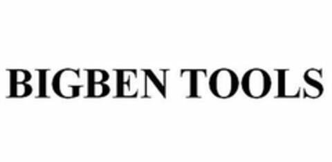 BIGBEN TOOLS Logo (USPTO, 31.08.2017)