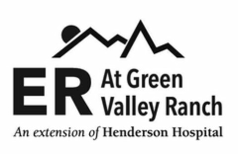 ER AT GREEN VALLEY RANCH AN EXTENSION OF HENDERSON HOSPITAL Logo (USPTO, 14.06.2018)